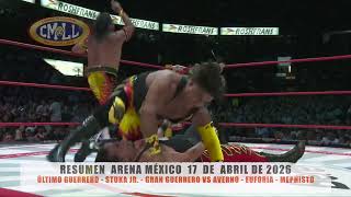 Cmll - Último Guerrero-Stuka Jr. -Gran Guerrero Vs Averno - Euforia - Mephistoarena México17-04-26