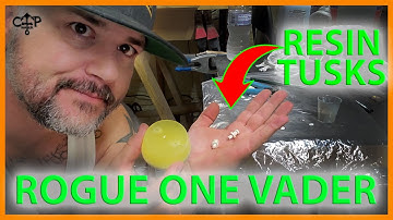 Part 9. Star Wars 3d Printed Rogue One Darth Vader Costume Build...Making Resin Tusks!