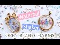 Kawaii UV Resin Tutorial: Waterfall & Shaker Open Bezel Charms (2 Different Techniques)