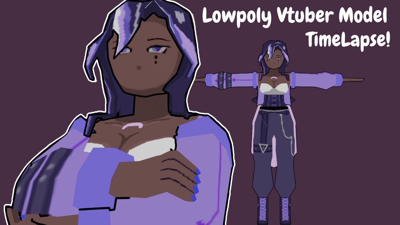Low Poly Vtuber Modeling Time lapse YouTube Low poly vtuber modeling time lapse youtube
