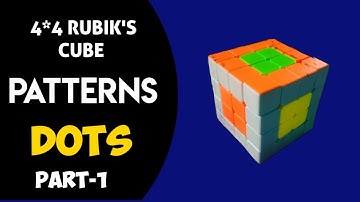 4*4 Rubiks Cube Pattern | All set by Arun | Dots Pattern | Malayalam | part 1