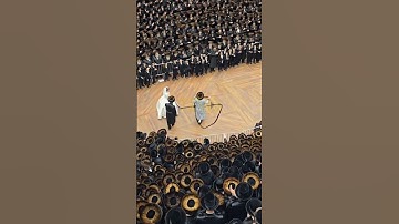 Thumbnail of Bobover Rebbe Dances Mitzvah Tantz At His Einikel's Wedding Sivan 5785