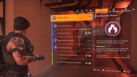 THE DIVISION 2 FASTEST WAY UNLOCKING THE COMMENDATION COMBUSTION AWARD