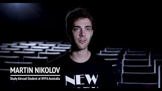 NYFA Australia Study Abroad Student Spotlight on Martin Nikolov