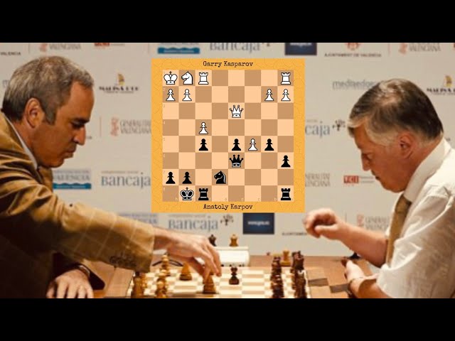 Kasparov vs Karpov  World Championship Match, game 48, 1984/85 #chess # chessgame 