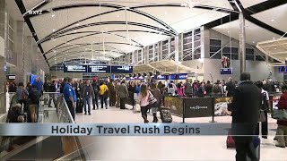 Holiday travel rush begins