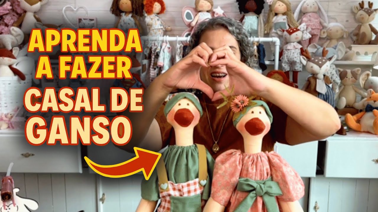 TUTORIAL GRATUITO + COMO ADQUIRIR O MOLDE | CASAL DE GANSO