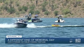 It's the first major holiday weekend since coronavirus pandemic, and
many people went out to valley lakes rivers for memorial day.