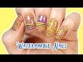 Watermarble nails 💧💅