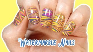 Watermarble Nails