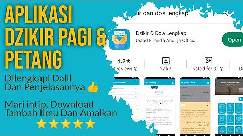Aplikasi Dzikir Pagi dan Petang dilengkapi dalil dan penjelasannya. Ustadz Firanda Andirja Official.