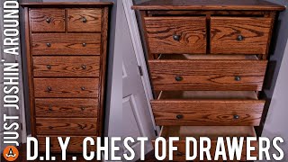 DIY Chest of Drawers  How To Make Your Own Furniture // Just Joshin' Around