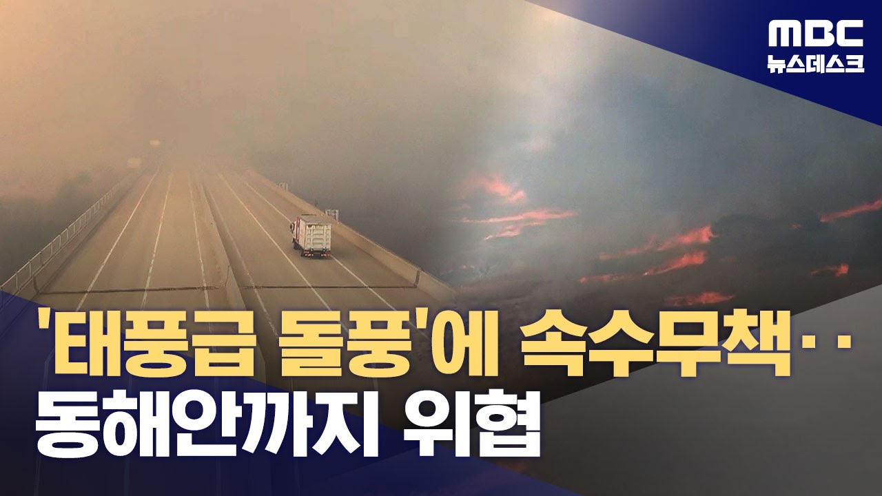 태풍급 바람 타고 '활활'‥