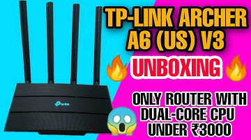 TP- LINK Archer A6 New (US) v3|⚡Unboxing and first impression 🔥|Best home wifi router under 2000|