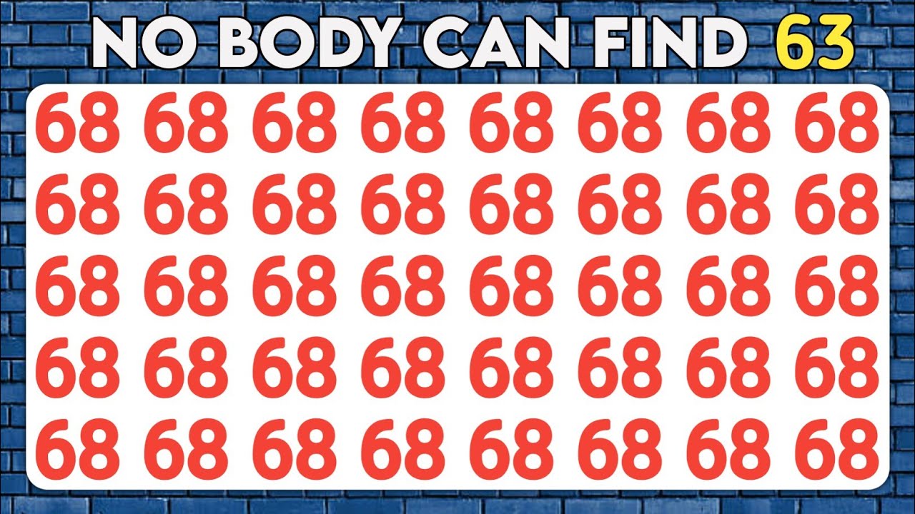 Find the Odd One Out - Number and Letter Spotting Edition | Observation ...