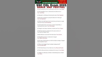 SSC CGL Exam Analysis 2025 |21 Sept SSC CGL Exam review| Important Dance and Festival SSC CGL 2025