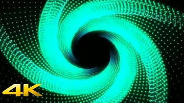 Green Dots Line Up And Twist Into A Circle/Best Background video/Background animation /Background
