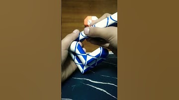 HOW TO MAKE HEART WITH SNAKE CUBE #SHORTS #RUBIK