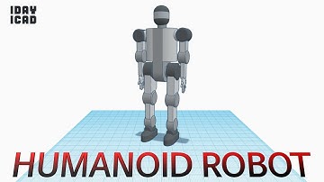 [1DAY_1CAD] HUMANOID ROBOT (Tinkercad : Design / Project / Education)