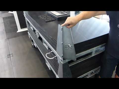 Klappbare Sicherungswinkel für Fahrplatten und Bodenschutzplatten Sets von Securatek