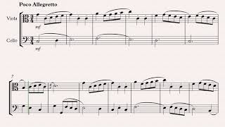 Score: Minuet in G (Bach) - Viola and Cello (duet)