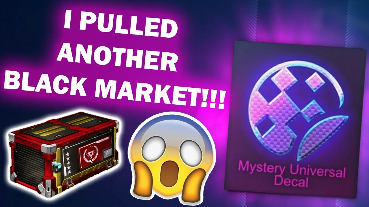 I Pulled Another Black Market Rocket League Triumph Crate Opening