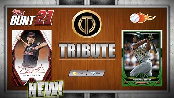 Topps Bunt: NEW Tribute! Tons of Autographs and Relic Hits! 2021 Topps Bunt Digital baseball Cards!