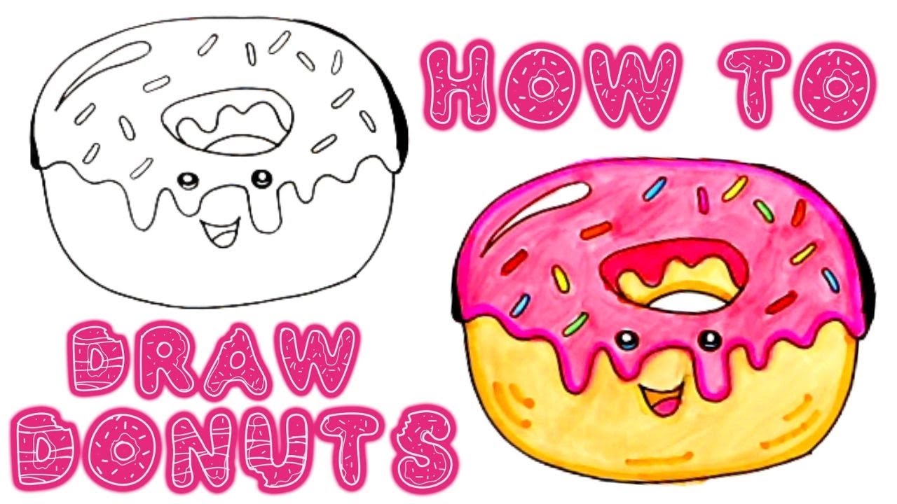 Download How to Draw Cute Donuts Easy with Face | Drawing and ...