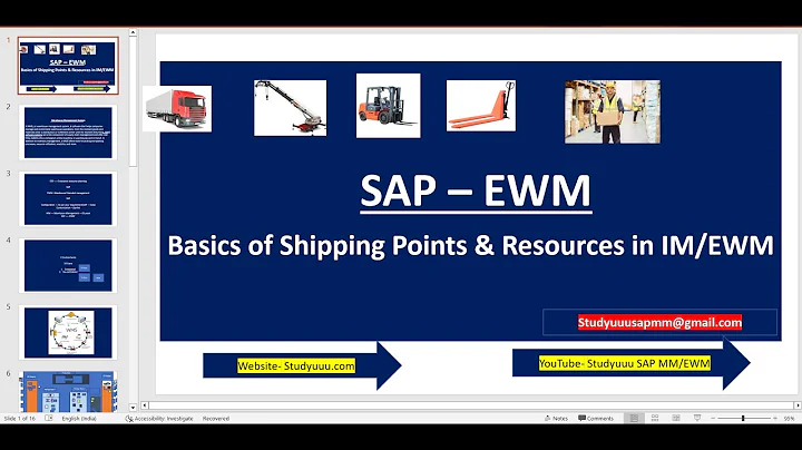 SAP EWM -- Basics of Shipping Points & Resources type in IM/EWM