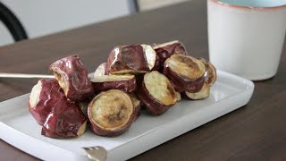 Candied Sweet Potatoes (Low-FODMAP Snack Idea) | EASY, HEALTHY SNACK | VEGAN, VEGETARIAN SNACK!
