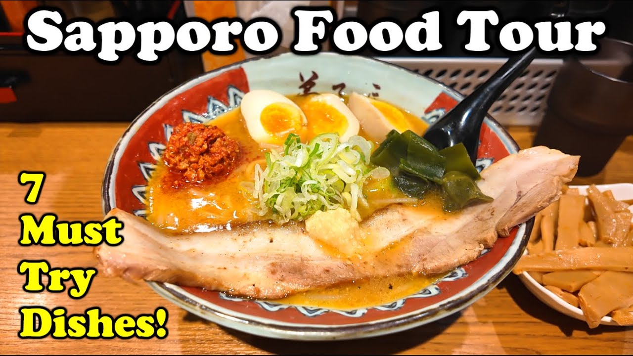Sapporo Food Tour: Miso Ramen, Kaisendon, Melon Cream Sando, Soup Curry & More!