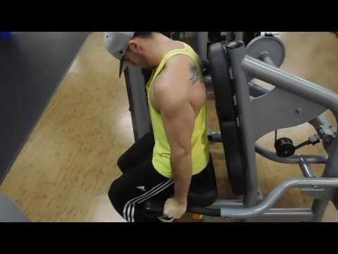Seated Machine Tricep Pushdowns