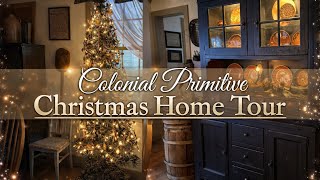 BEAUTIFUL COLONIAL PRIMITIVE CHRISTMAS HOLIDAY HOME TOUR - PRIM ANTIQUES & EARLY AMERICAN STYLE 2025