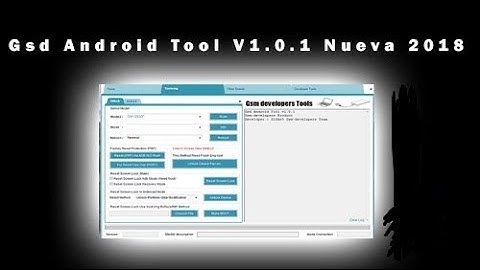 Gsd Android Tool V1.0.1 (Nueva herramienta 2018)