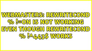 Rewritecond %Https On Is Not Working Even Though Rewritecond %Serverport 443 Works