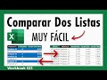 Cómo Comparar Dos Listas en Excel - EL MÉTODO MÁS FÁCIL