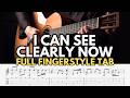I Can See Clearly Now Fingerstyle Tab | Fingerstyle Guitar Tutorial