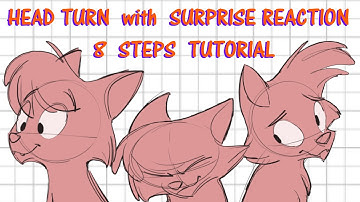 Head Turn with Surprise Reaction | 8 Steps Tutorial