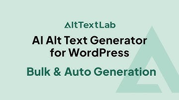AI Alt Text Generator for WordPress | Bulk & Auto Generation | AltTextLab
