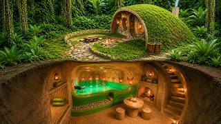 We Built the Ultimate Secret Underground Survival House with a Private Pool & Hobbit House on Top screenshot 3