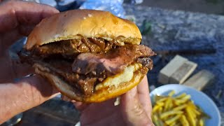 Beef fillet sandwich #bbq #beefshin #thorshammer #cockend 