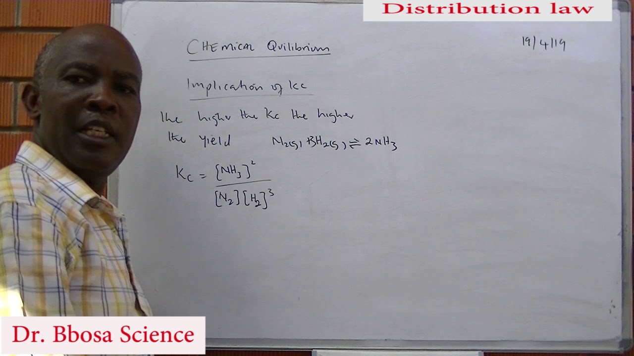 ⁣Chemical equilibrium and equilibrium constant Kc