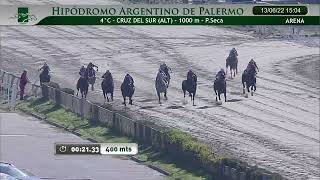 4ta CARRERA HIPÓDROMO DE PALERMO 13/06/22