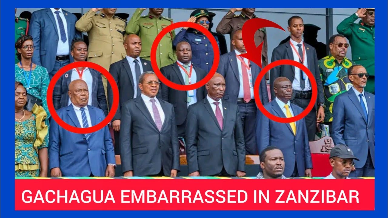 Moment Of SHAME As GACHAGUA Embarassed In ZANZIBAR By RWANDAN President moment-of-shame-as-gachagua-embarassed-in-zanzibar-by-rwandan-president