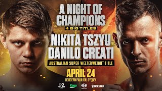 Nikita Tszyu v Danilo Creati Press Conference | #TszyuCreati | Sydney, Australia