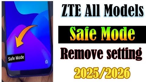 ZTE Veilige modus verwijderen | Hoe de veilige modus op alle ZTE-mobiele modellen te verwijderen