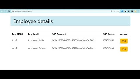 php beginners project -part#5 |UPDATE or EDIT data|with @techonour