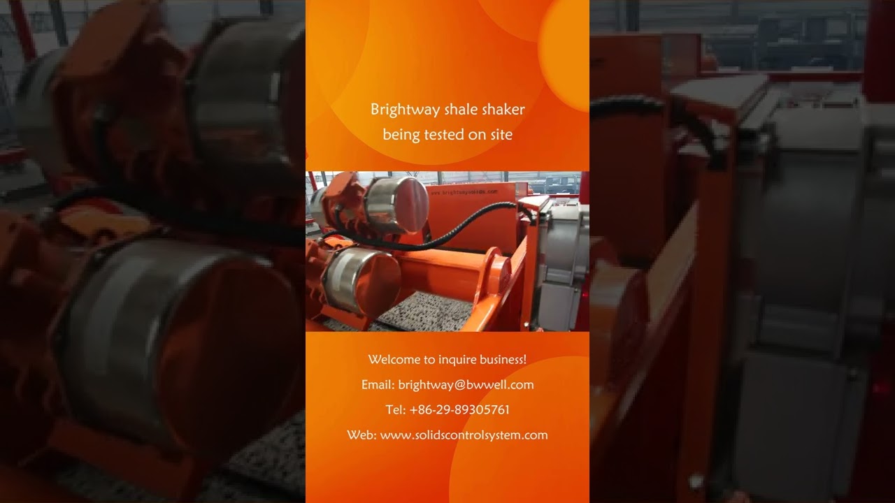 Brightway Shale Shaker Being Tested on Site 