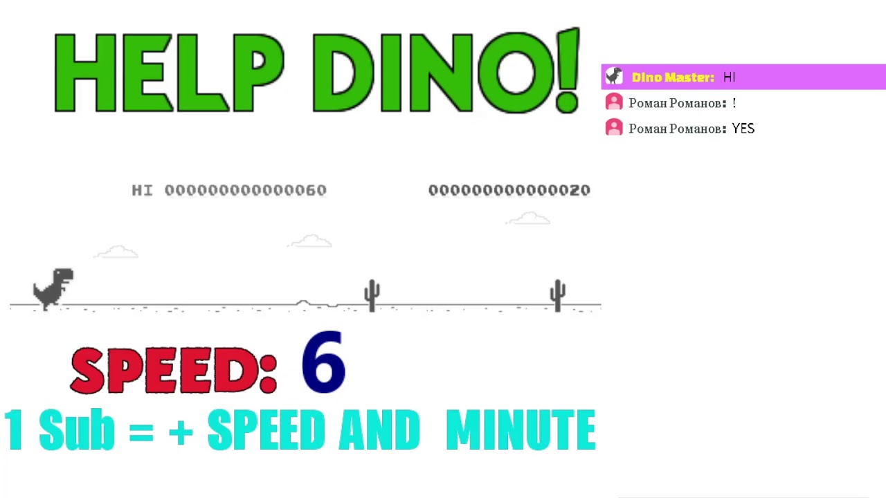 NEW Playing Chrome Dinosaur game FOR 1 YEAR (World Record) - YouTube
