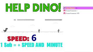 NEW Playing Chrome Dinosaur game FOR 1 YEAR (World Record)